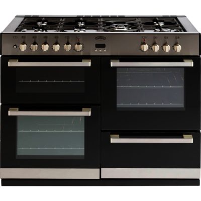 Belling DB4110DF Dual Fuel Range Cooker in Stainless Steel